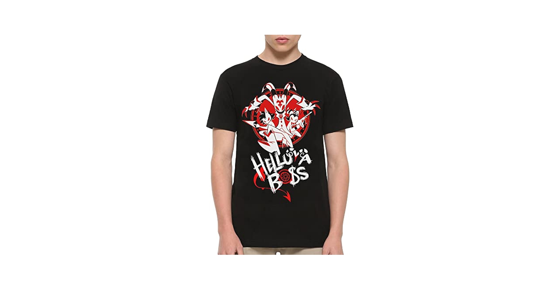Helluva Boss Hazbin Hotel T-Shirt (XL) Black | Amazon.com